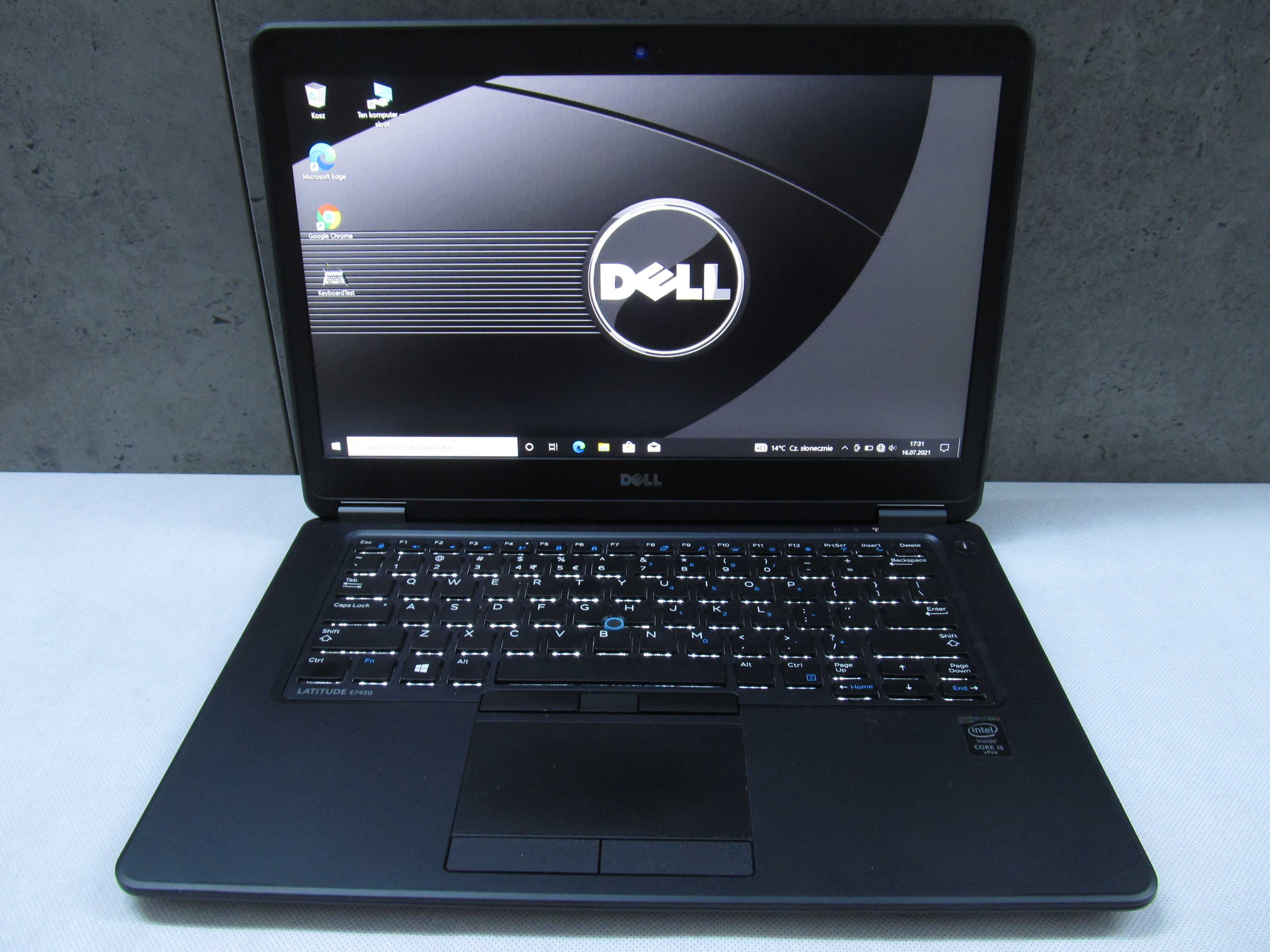 Super Dell E7450 i5 5200U 8GB Dysk SSD 128GB FHD IPS Laptop Latitude