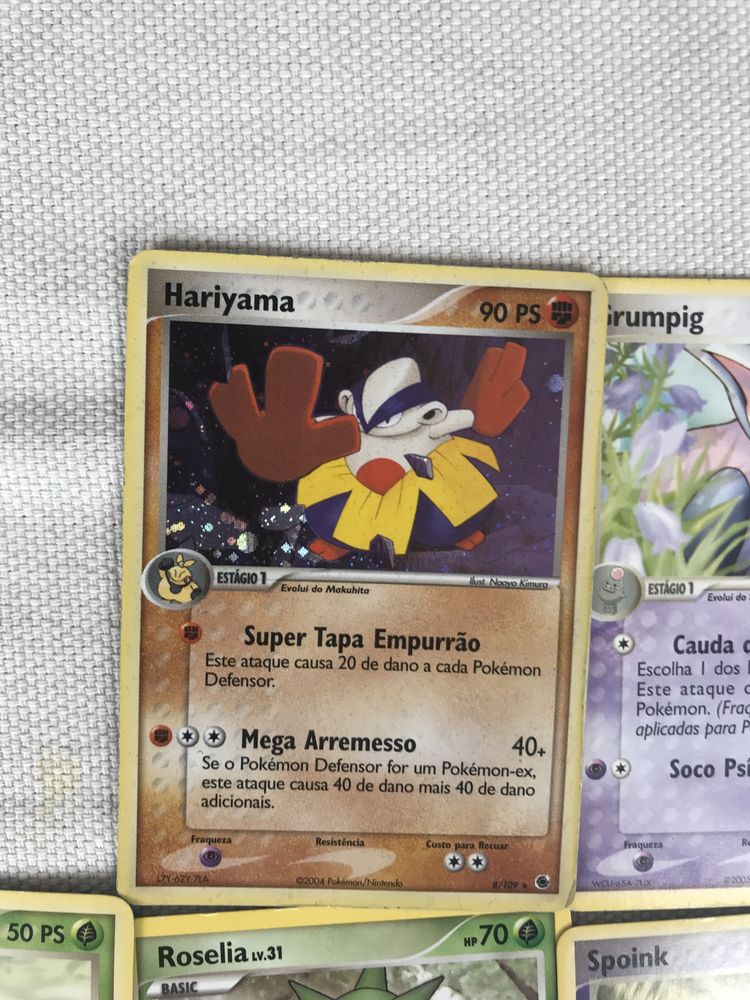 Cartas pokemon 2006 raras - 25 cartas