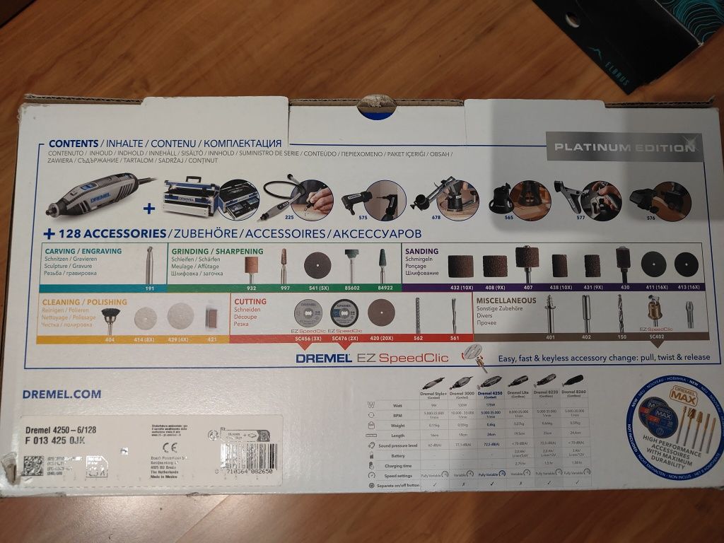 Multiszlifierka Dremel 4250-6/128