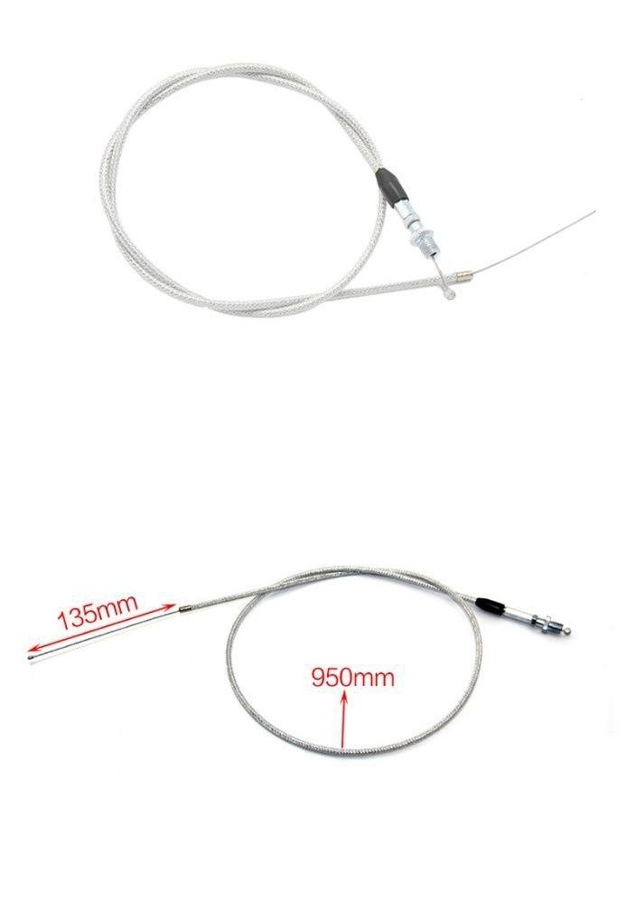 Ручка газу з тросом металева короткохідна для мотоцикла скутера мопеда