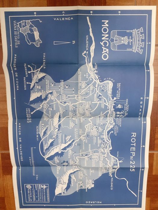 Mapa/roteiro ROTEP, Monção