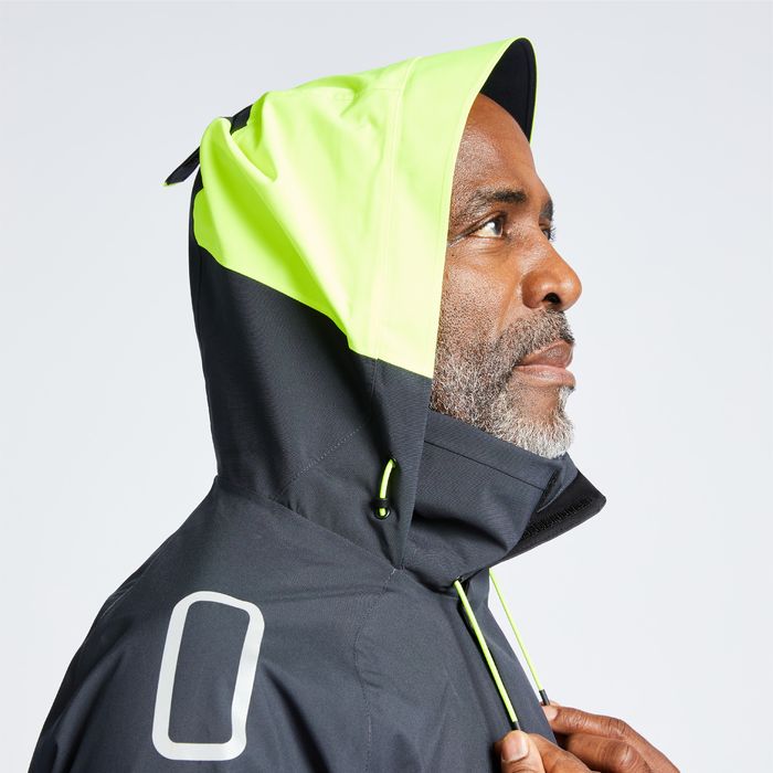 Casaco Impermeável de Vela Corta-vento sailing 500 Homem cinzento