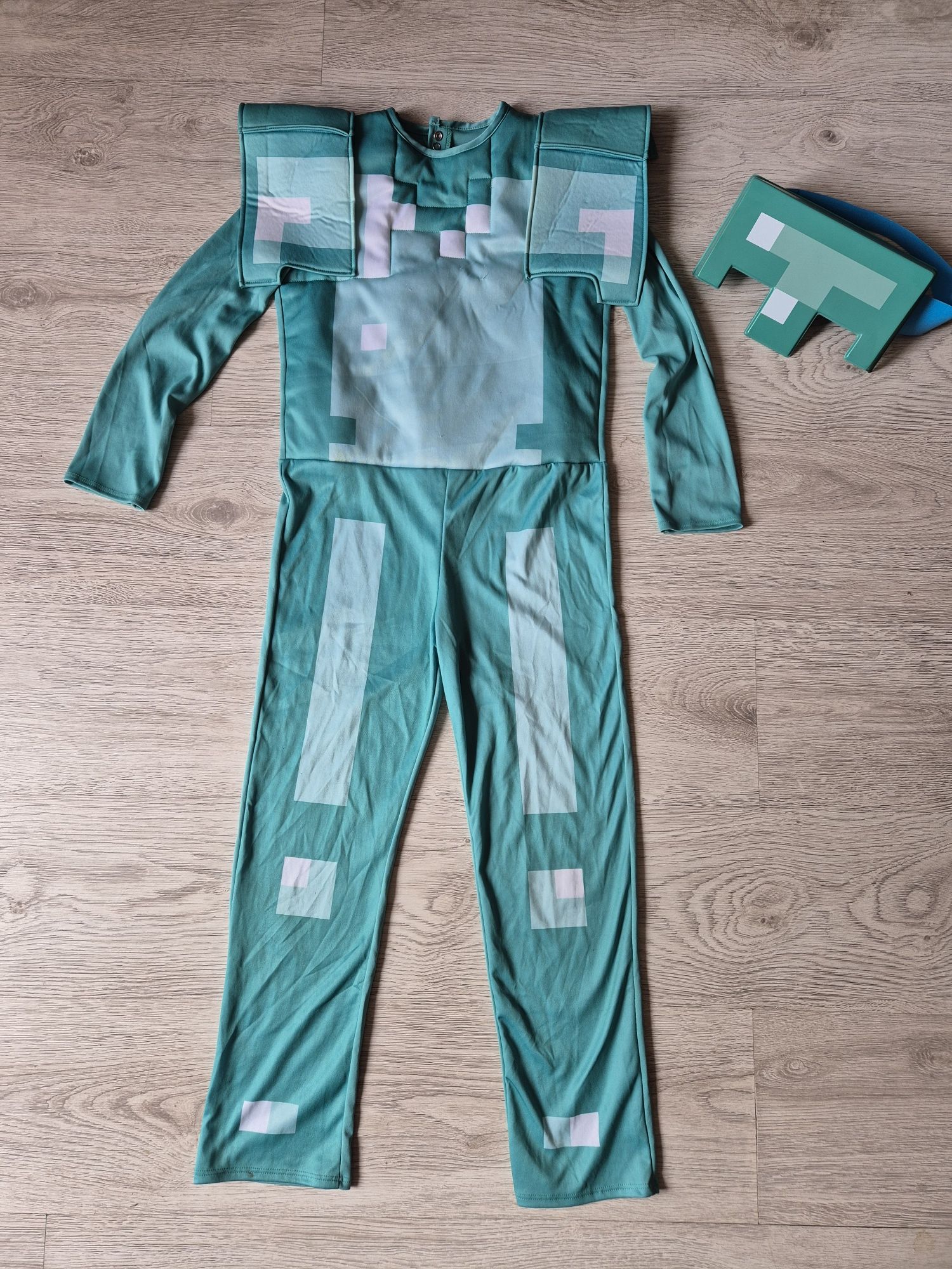 Strój Minecraft Steve na bal przebierańców r. 128/134