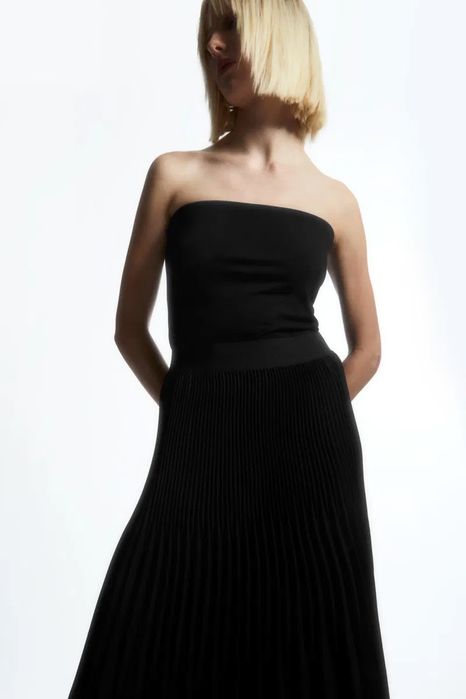 Cos довга спідниця пліссе з еластичним поясом