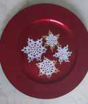 Decoração de Natal  - estrelas e sinos em crochet