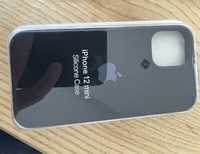 2x etui do apple iphone 12 mini czarne mikrofibra czarny sylikon