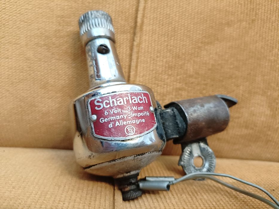 Stara lampa i dynamo rowerowe / retro / zabytek