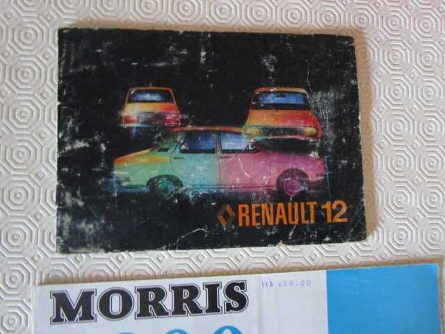 Folhetos e Manuais Honda S II0  Renault 12  MKII SIMCA TRIUMPH  MARINA