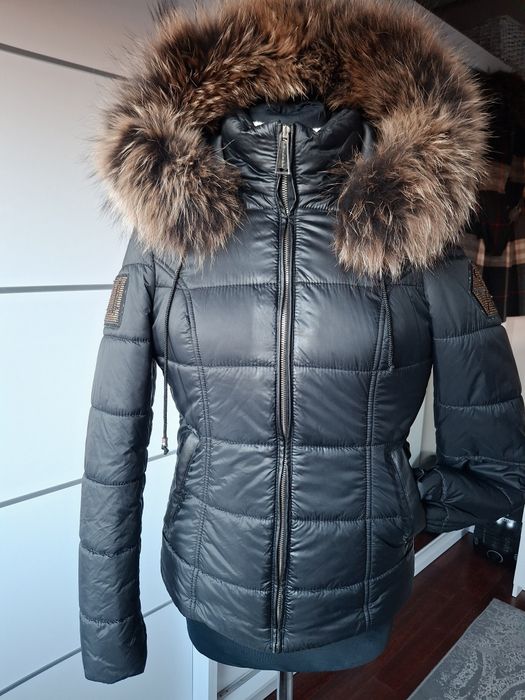 Puchową kurtka z kapturem Philipp Plein