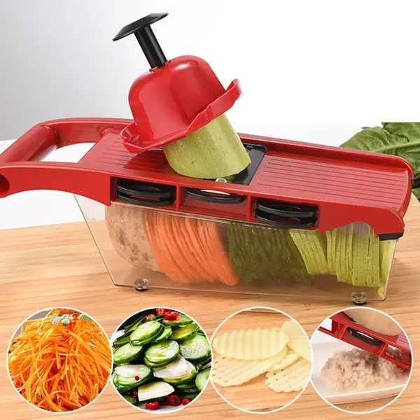 Овочерізка Mandoline Slicer 6 in 1 з контейнером, слайсер, терка