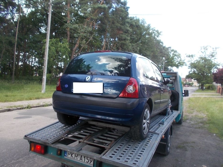Renault Clio II, po lifcie, niebieski metalik,1,5 DCI,na części,3drzwi