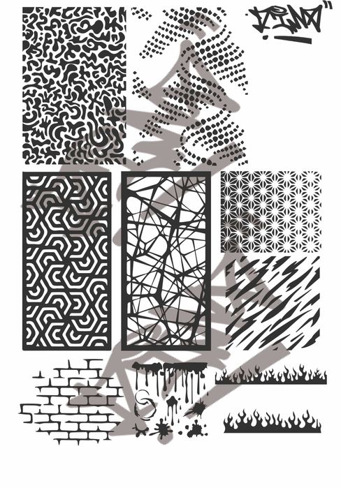 Pack de Stencils para personalização de superfícies