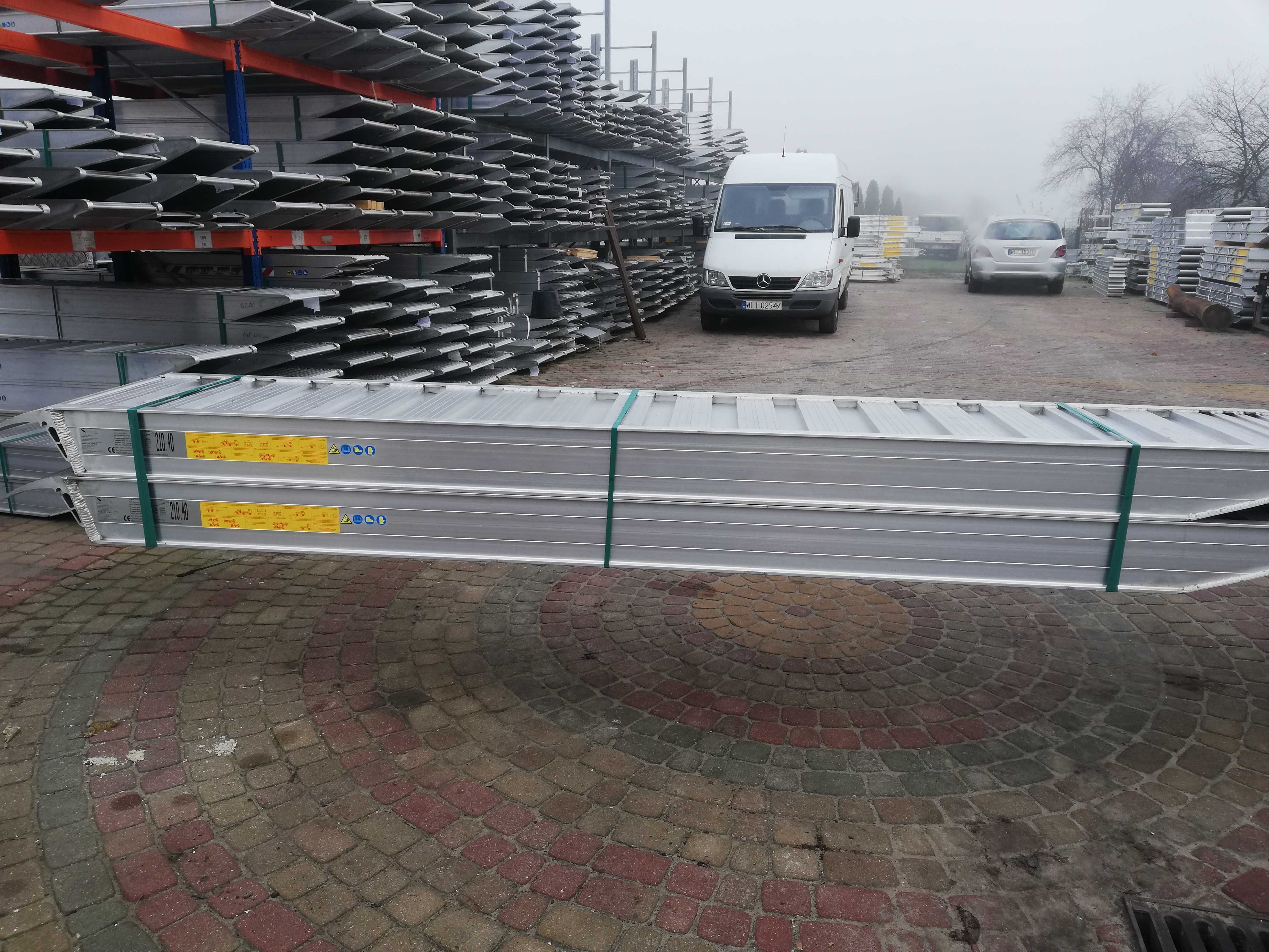 Najazdy Aluminiowe Cert. Gwarancja 3,5m 10,5t