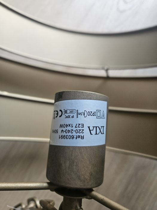 Zyrandol lampa sufitowa złota metalowa postarzana