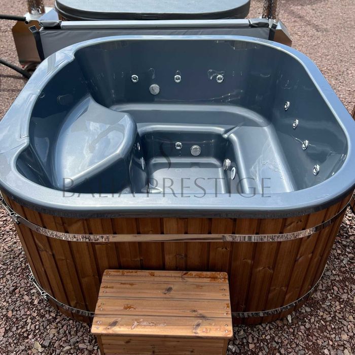 Balia Ogrodowa AKRYLOWA kwadratowa szara perła