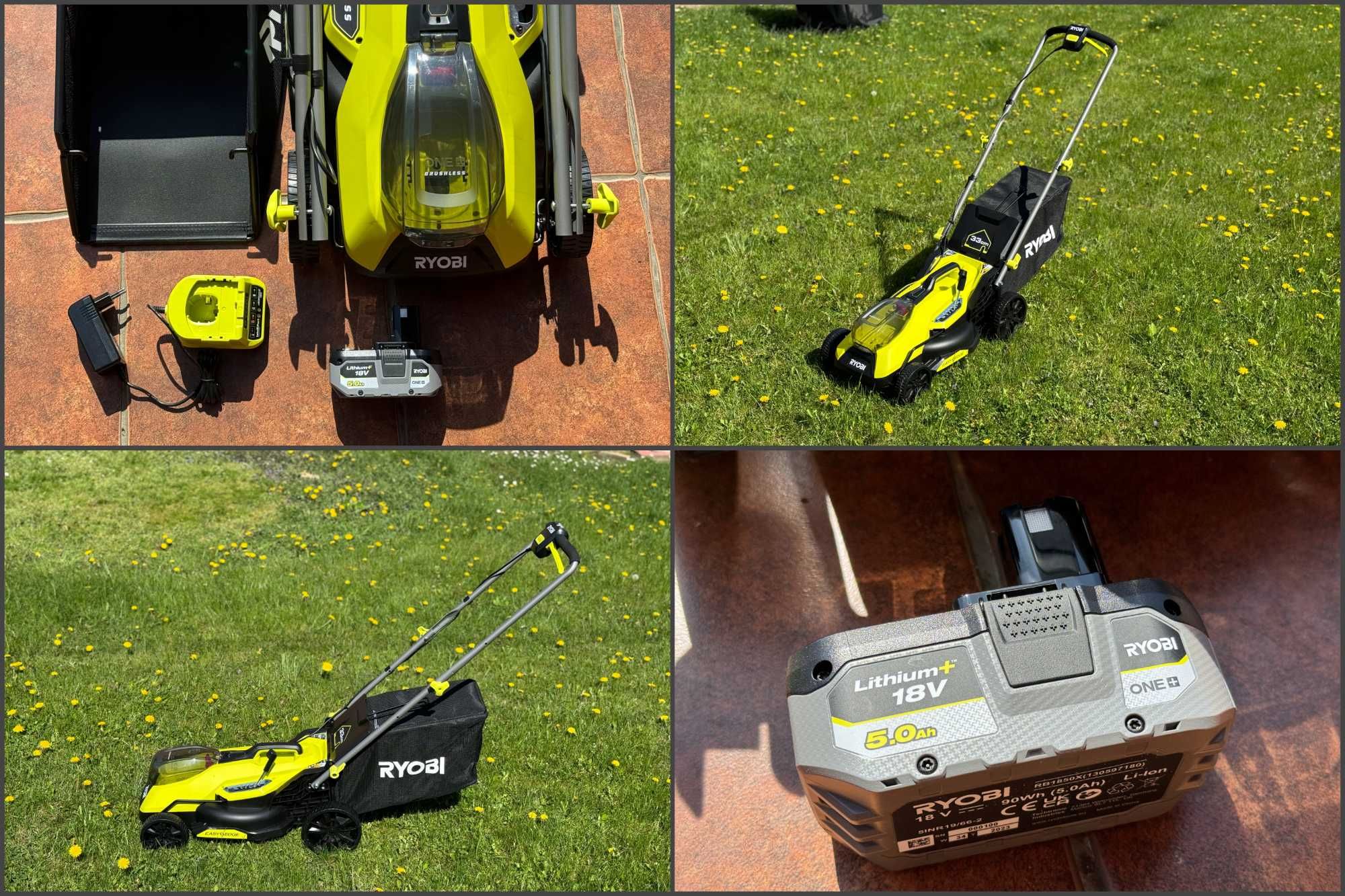 Ryobi RY18LMX33A kosiarka bezszczotkowa 33cm 18V ONE+ z aku 5.0Ah nowa