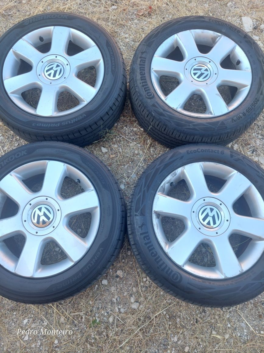 Conjunto de jantes Originais VW Golf V Polo Caddy