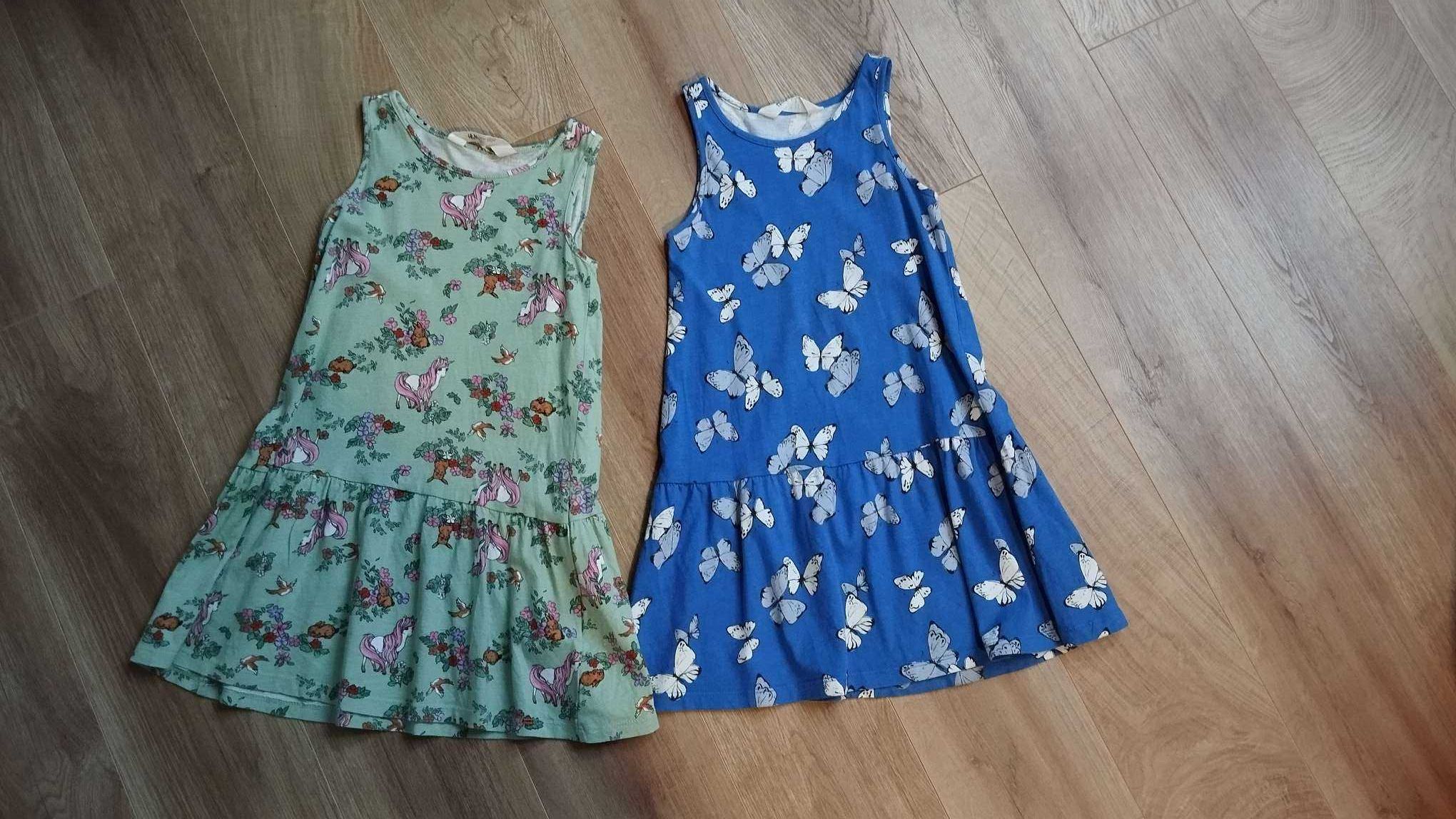 Dwie sukienki H&M  110/116 Babydoll
