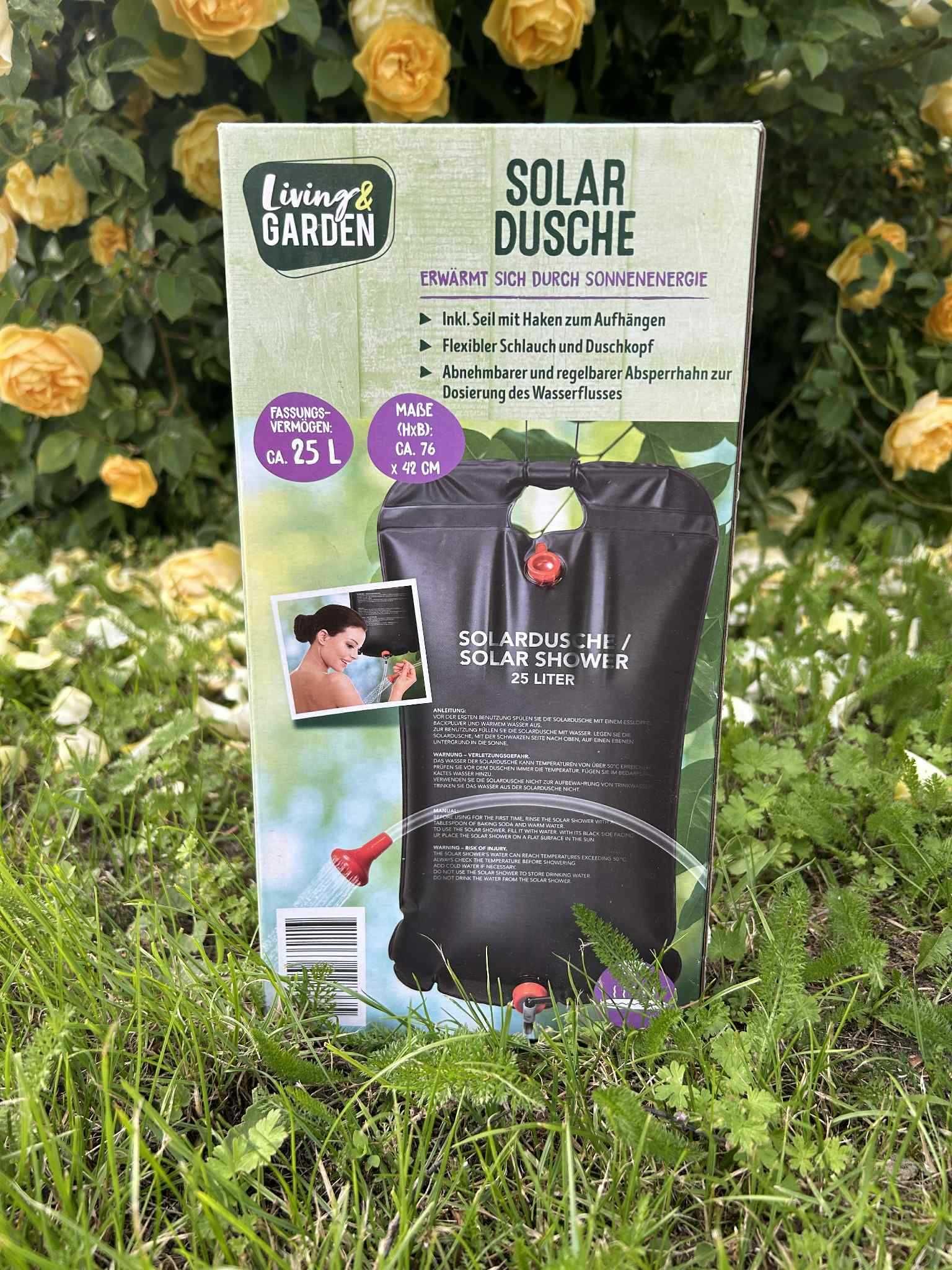 Prysznic kempingowy solarny duży mocny  Living & Garden – 25L