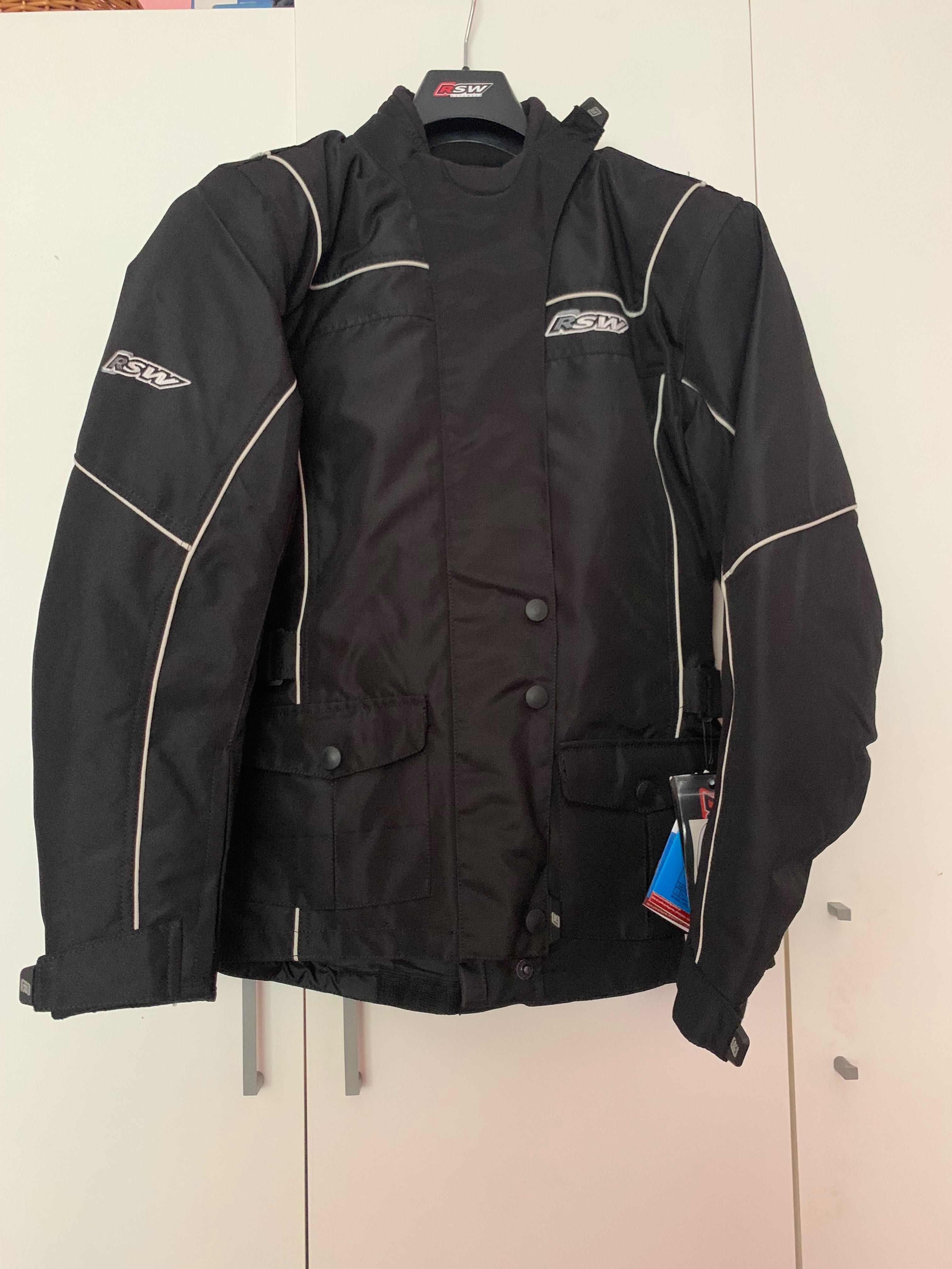 Blusão RSW Novo XL Senhora mas veste M/L, motoqueiro com proteção