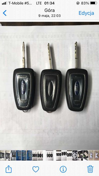 FORD MONDEO MK4 Kluczyk kluczyki pilot Oryginał   stan bdb