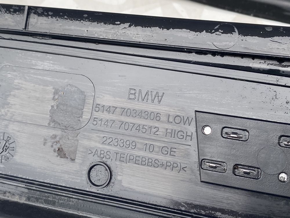 Накладки на пороги пластик БМВ Е60 Е61 BMW Порожки Шрот