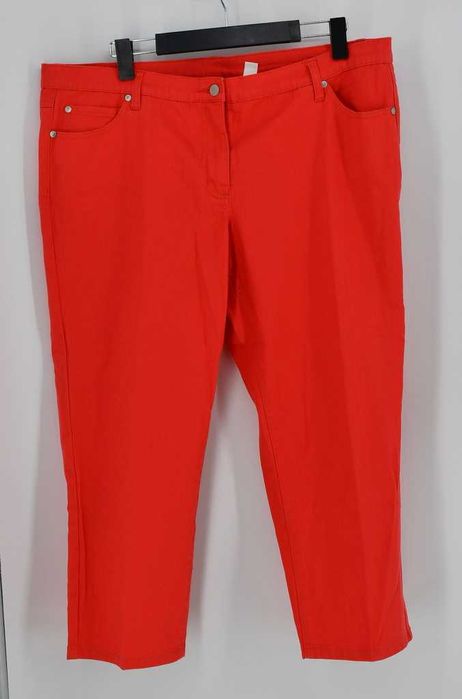 Koralowe jeansy Bonprix 48