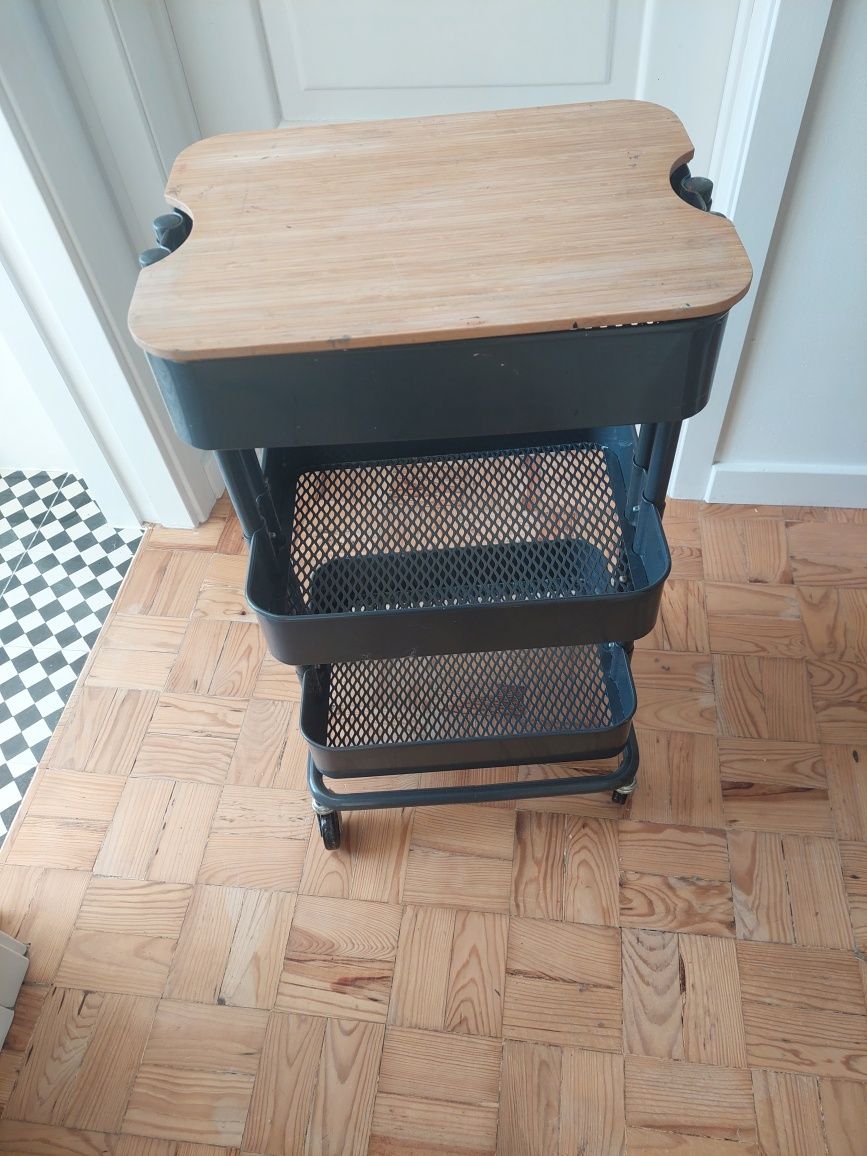 Carrinho cinzento raskog ikea
