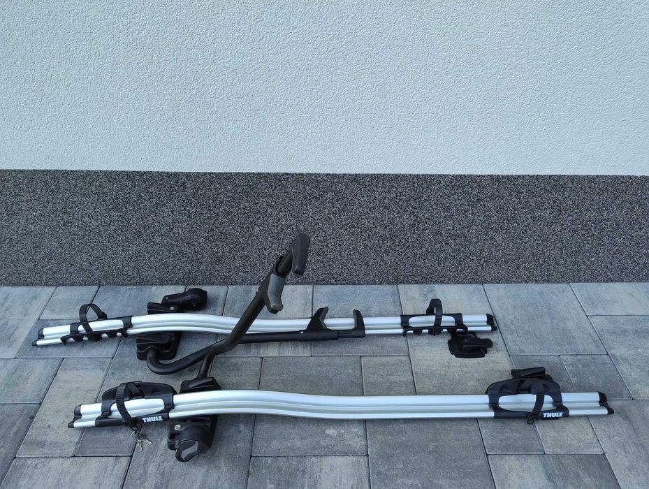 4 x Thule ProRide 591 bagażnik dachowy uchwyt rowerowy na dach