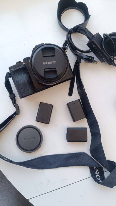 Maquina digital Sony Alpha 7 com lente 4 baterias e 2 carregadores