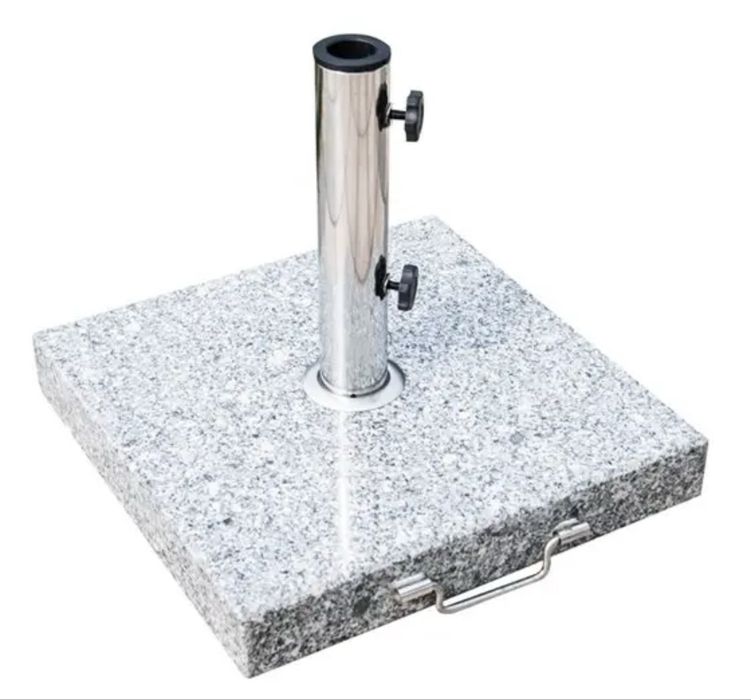 Podstawa pod parasol, granitowa, stal nierdzewna, waga 30 kg