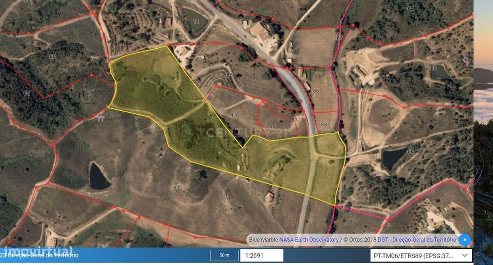 Ruína com 4 Hectares de terreno - S. Teotónio (Odemira)