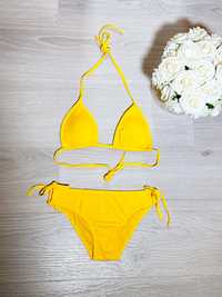 Strój kąpielowy nowy M 38 żółty bikini dwuczęściowy