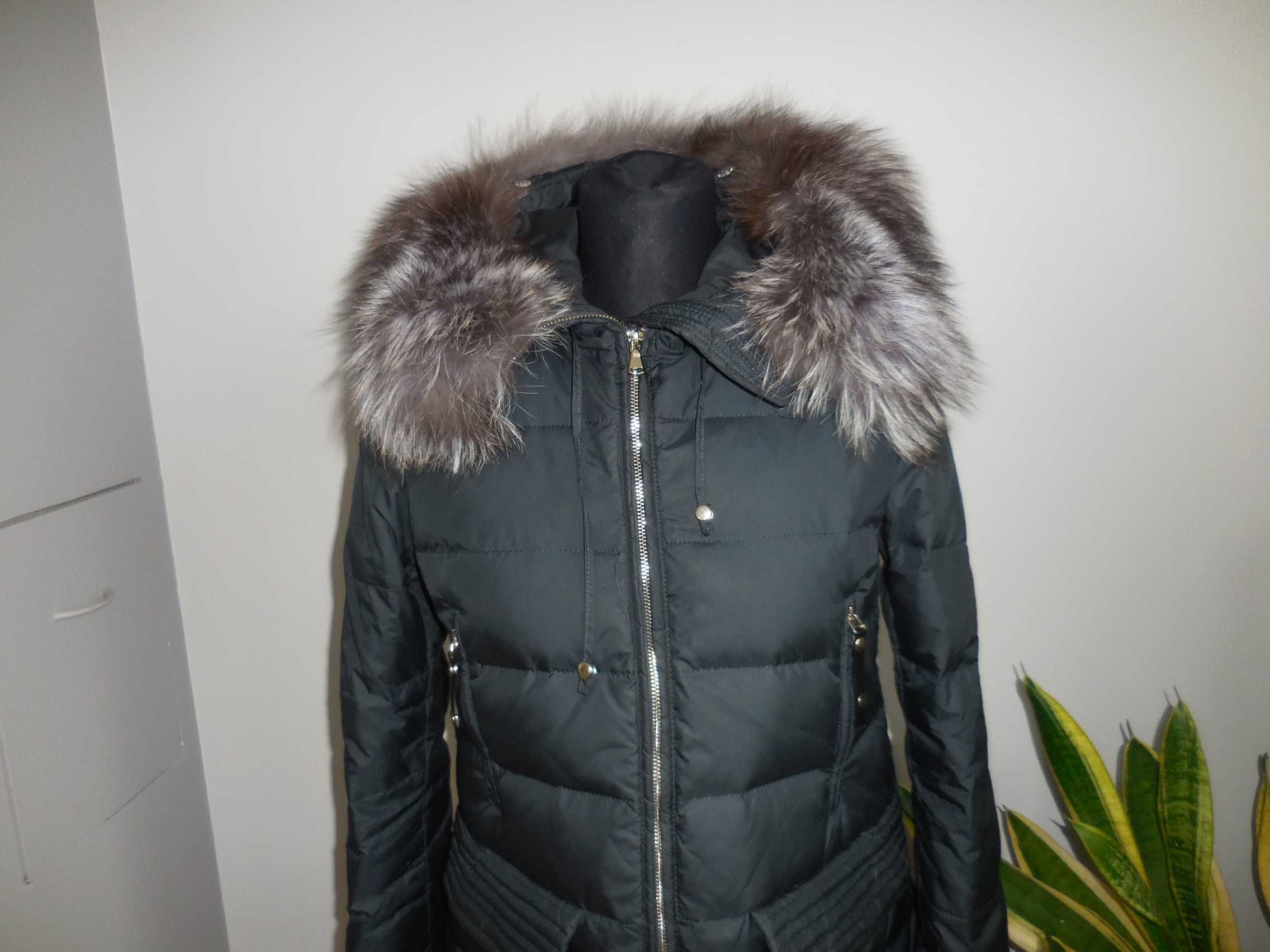MissFofo Puchowa  Naturalny Srebny Jenot J,Nowa L urlop 21,12-10,01