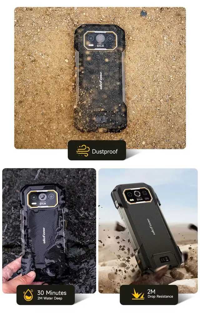 Защищенный смартфон Ulefone Armor 27T Pro Тепловизор 12/256Gb 10600mAh
