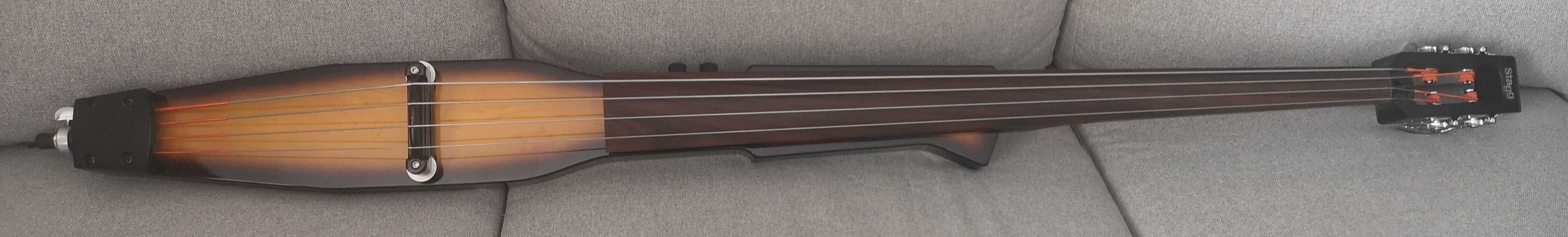 Stagg Electric Double Bass, Honey, 3/4.