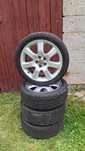 Sprzedam komplet opon 215/45 R17 z alufelgami – Toyota Avensis