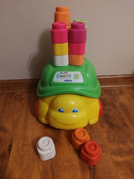 Miękkie klocki clementoni clemmy soft żółw