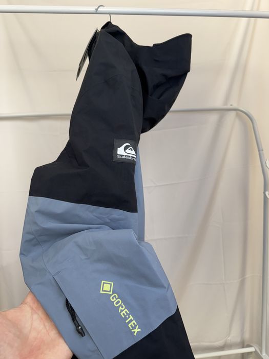 gore-tex - wyjątkowa kurtka quiksilver high-line narty snowboard L