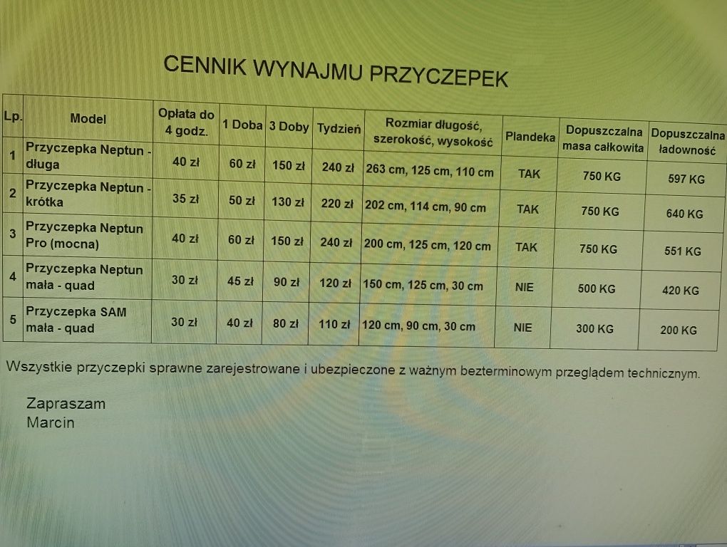 Zagęszczarka, przyczepki, łuparka, wynajem Mielno, Mścice, Sarbinowo,