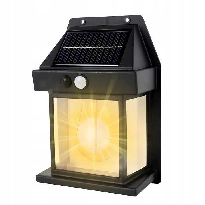 Lampa ścienna solarna Kinkiet LED czujnik ruchu zmierzchu 600lm solar