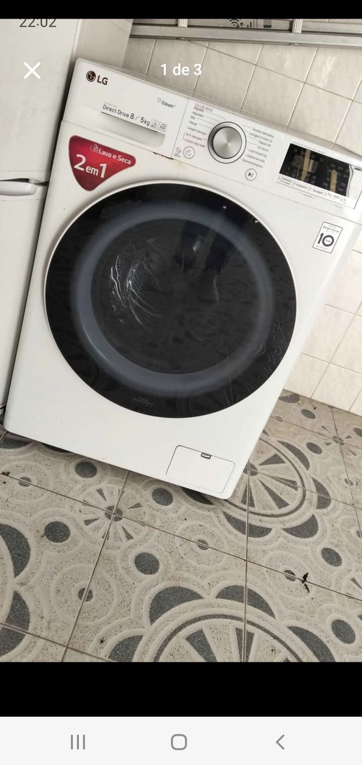 Vendo máquina de lavar e secar LG