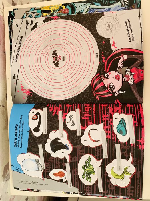 Gazetka z naklejkami Monster High
