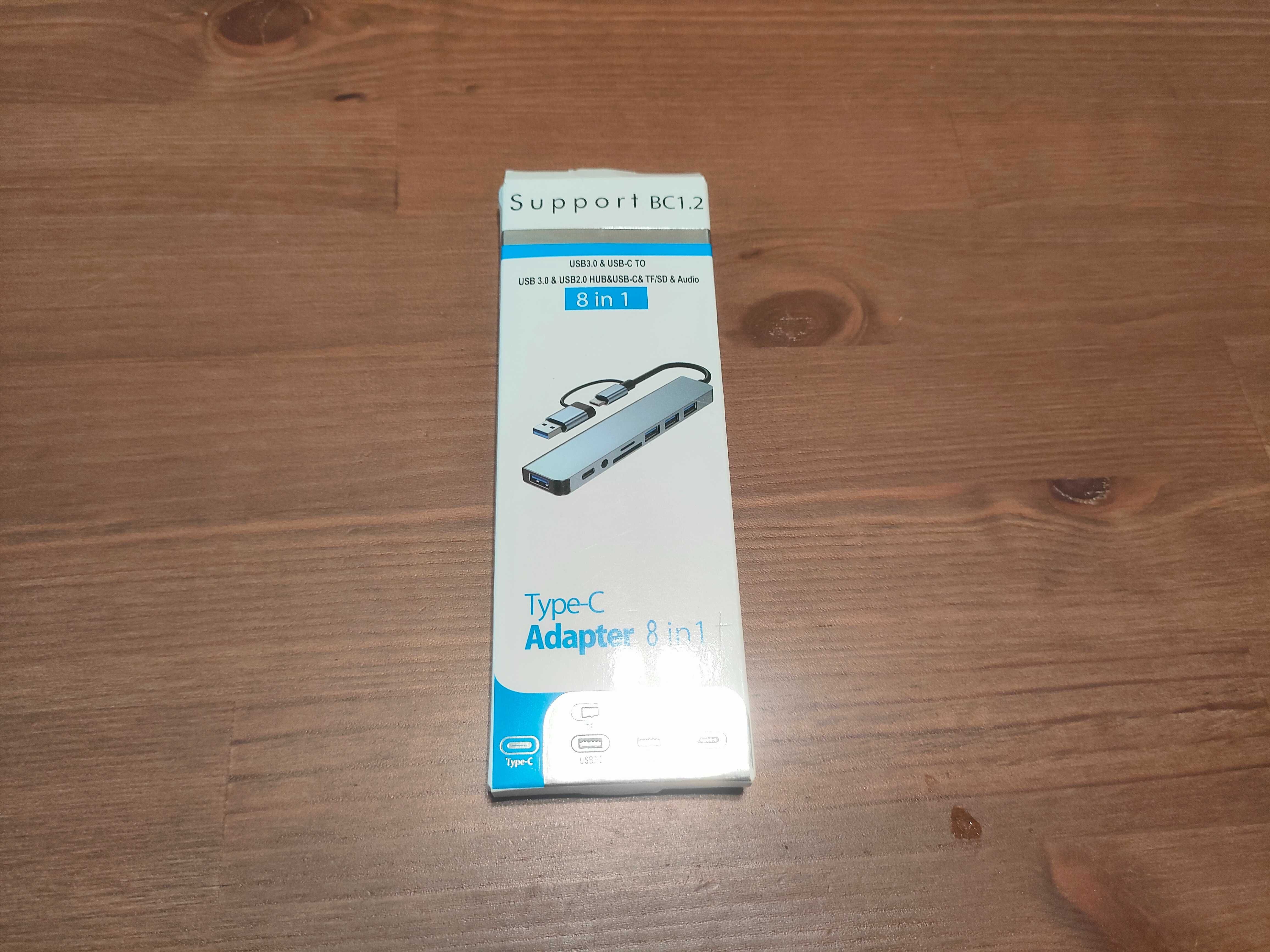 HUB 8w1 USB-C 3.0 2.0 MicroSD SD