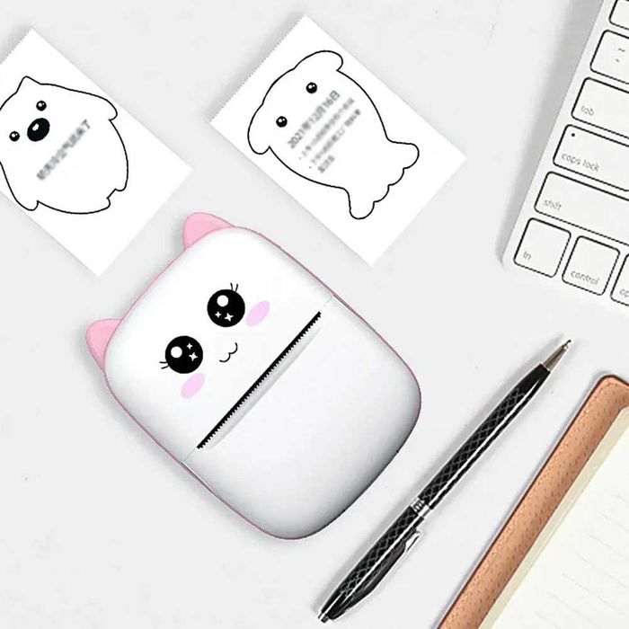 Дитячий бездротовий портативний міні принтер рожевий