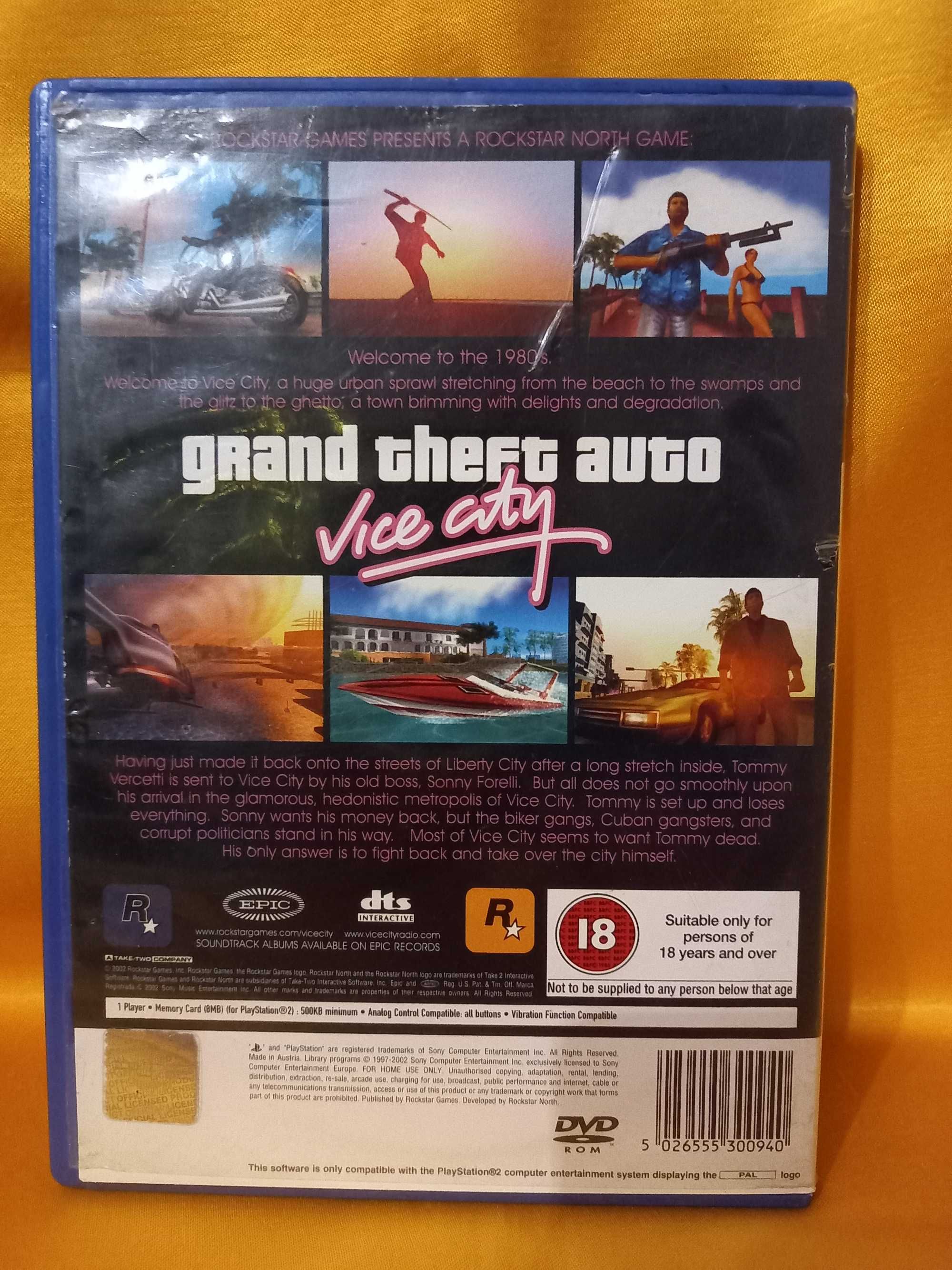 Gra Grand Theft Auto Vice City GTA VC PS2 PlayStation 2