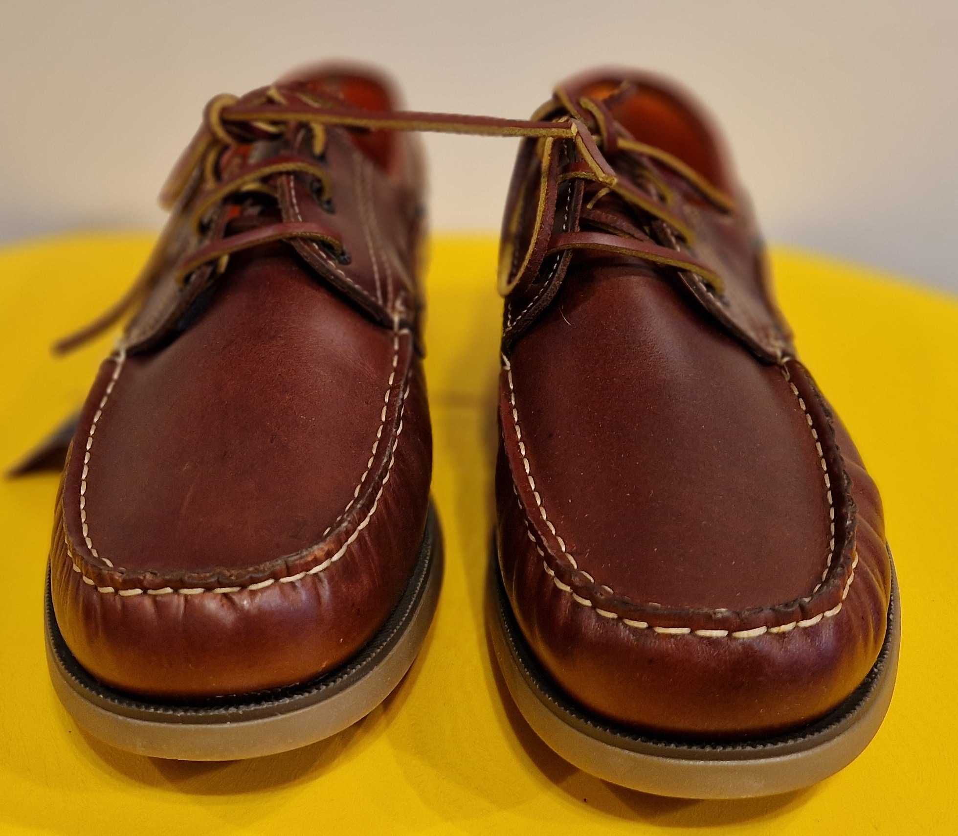 Męskie pantofle firmy Daniel Hechter typu deck shoes. Rozm. 46