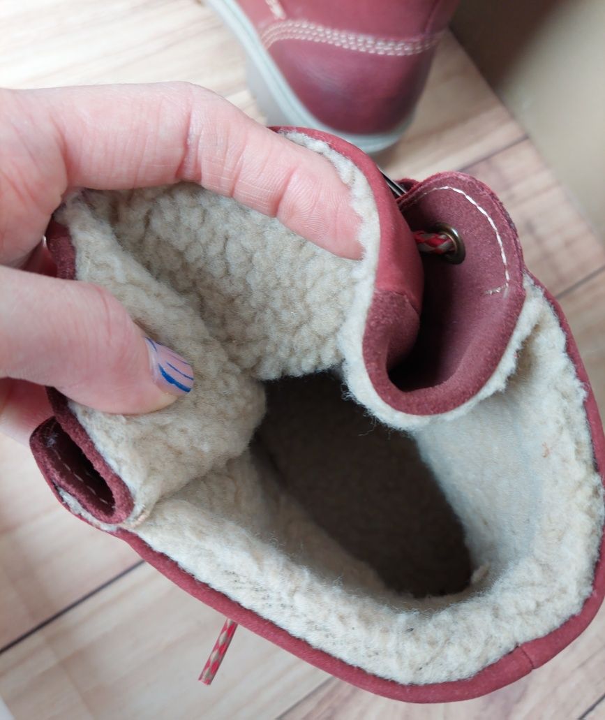 Trapery damskie Lasocki skóra naturalna kozaki botki buty zimowe 35 23