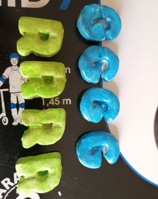 Lote letras em gesso