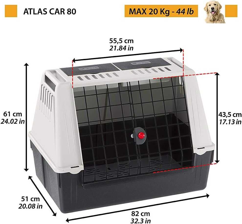 ENVIO GRÁTIS - Transportadora Ferplast ATLAS CAR